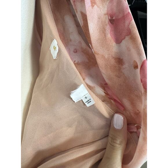 ASTR The Label The Cecilia Dress in Mauve Pink Floral Size S - Picture 5 of 5